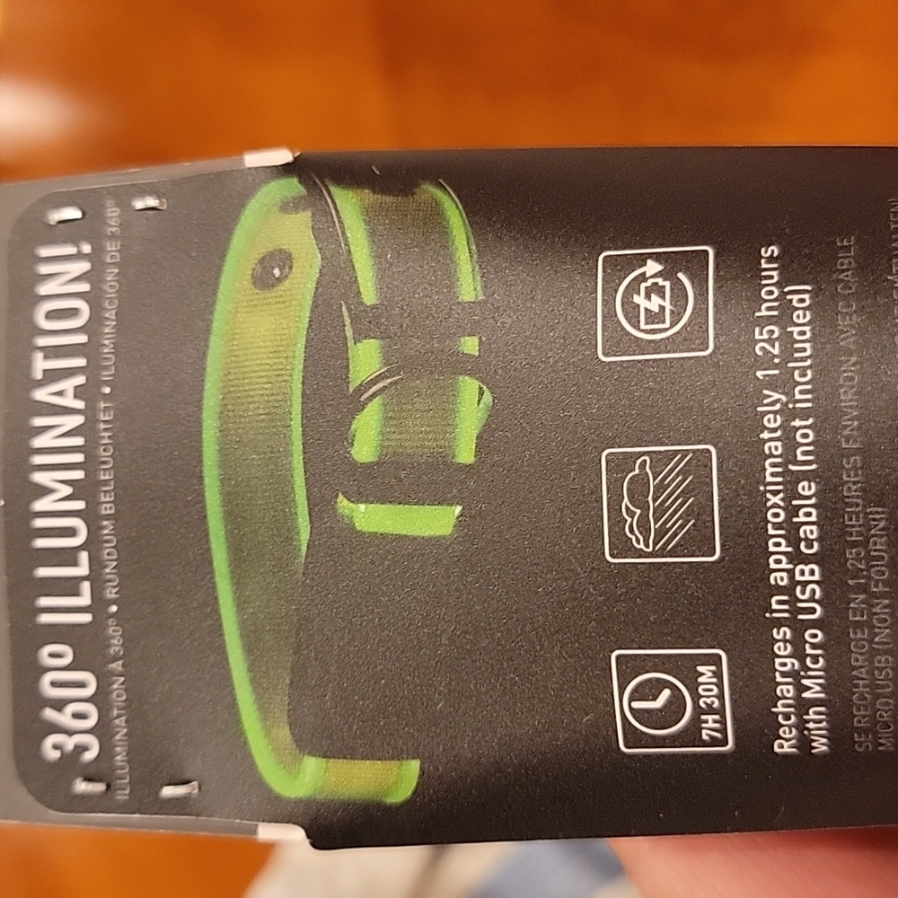 NiteDog Rechargeable LED Collar Lime Green Small